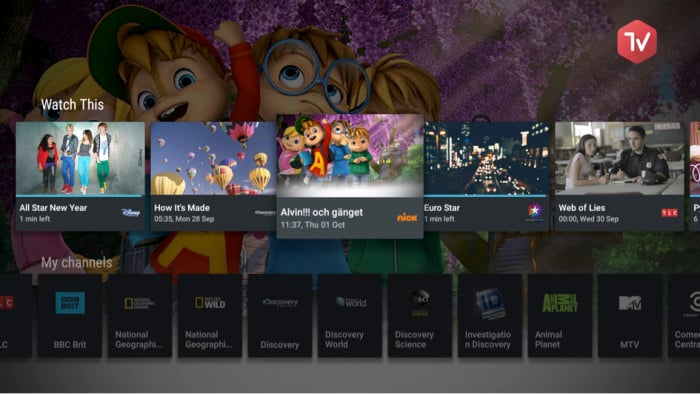 Magine TV får stöd för Android TV