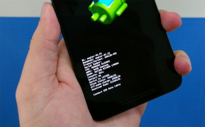 Huawei Nexus 6P har permanent indikering av upplåst bootloader