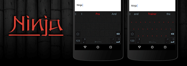 Ninja-temat från SwiftKey är tangentbordens motsvarighet till Dark Souls