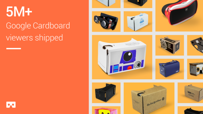 Google har levererat fem miljoner exemplar av VR-lösningen Cardboard