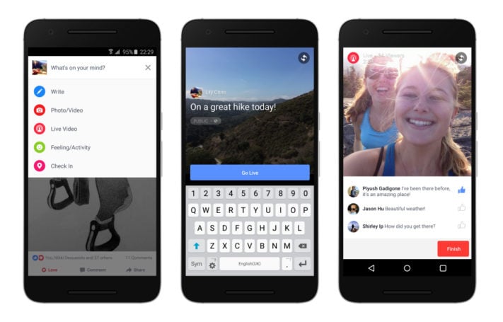 Facebooks Androidapp får snart stöd för livevideo