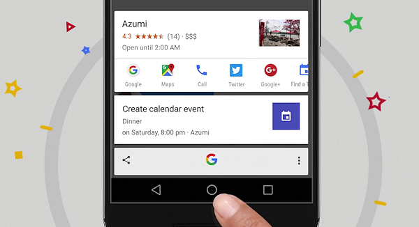Google berättar om Now on Tap i informativ reklamfilm