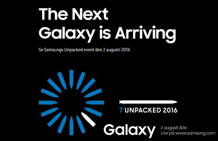 Samsung Sverige puffar för Galaxy Note 7, släpps i Norden