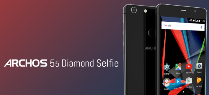 Archos presenterar lågprismobilen 55 Diamond Selfie