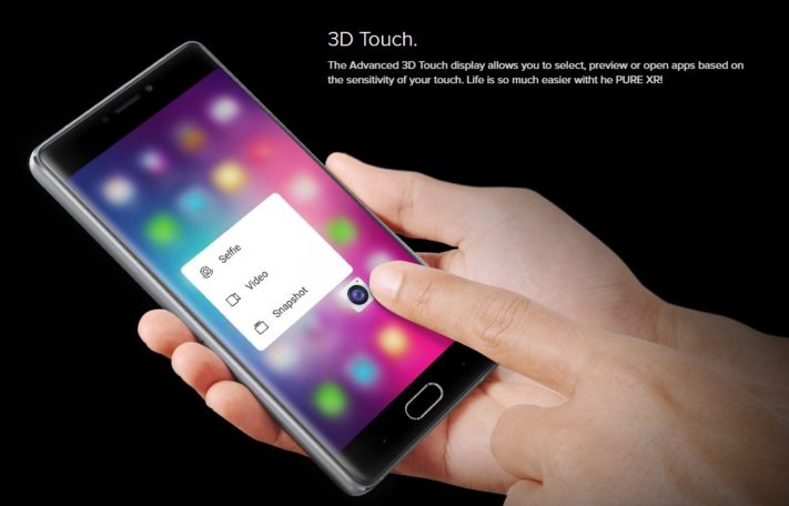 Blu introducerar Pure XR – prisvärd mobil med 3D Touch