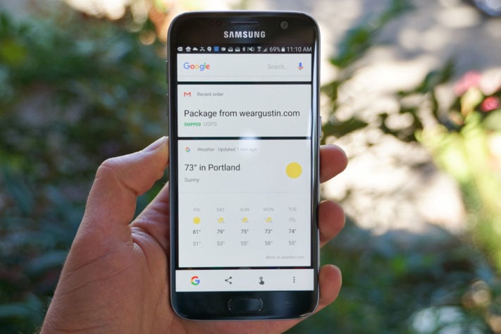 Now on Tap visar numera dina Google Now-kort