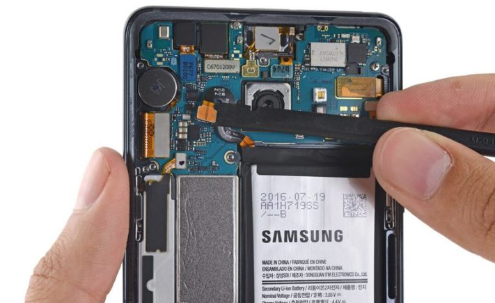 Så här ser Samsung Galaxy Note 7 ut inuti