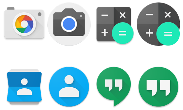 Här är nya runda ikonerna i Android 7.1 och Pixel Launcher
