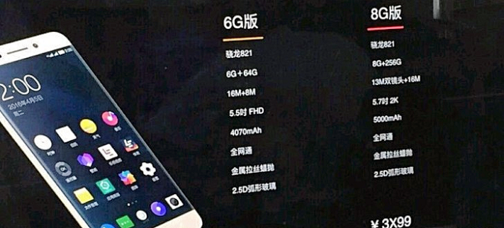 LeEco Pro 3 kan få friska 8GB RAM