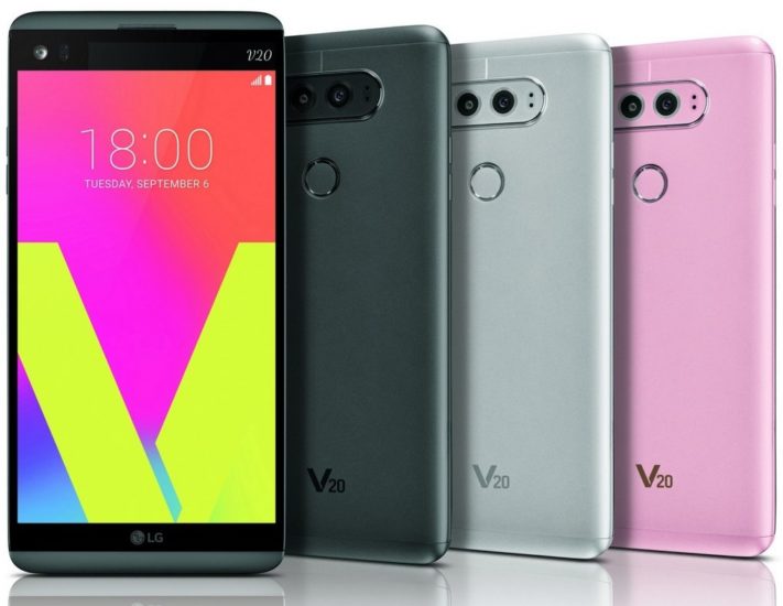 LG offentliggör toppmodellen V20 med löstagbart batteri