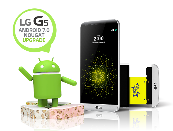 LG börjar uppdatera G5 till Android 7.0 i Sydkorea
