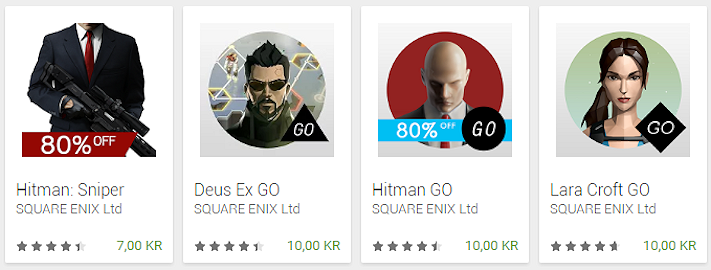 Kraftig rabatt på flera Square Enix-spel i Google Play
