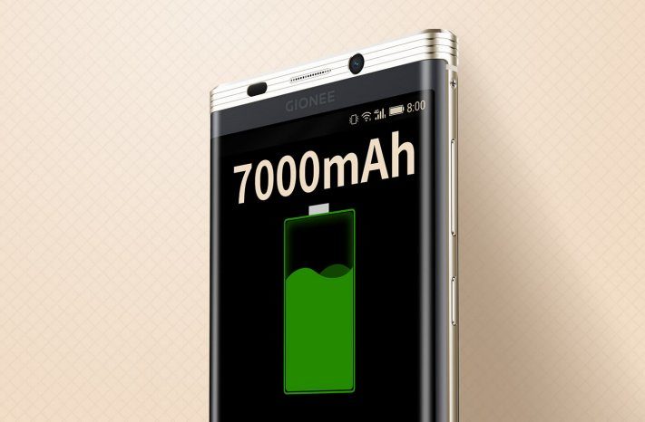 Gionee har lyckats utrusta en smartphone med 7000mAh