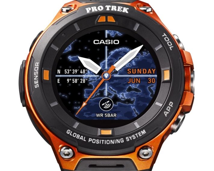 Casio WSD-F20 är en stryktålig smartklocka med Android Wear 2.0