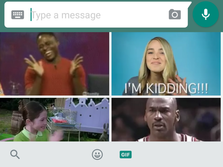Senaste betaversionen av WhatsApp erbjuder Giphy-integrering
