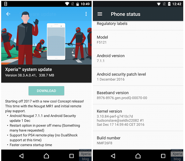 Sony släpper Android 7.1.1-baserade konceptmjukvara för Xperia X