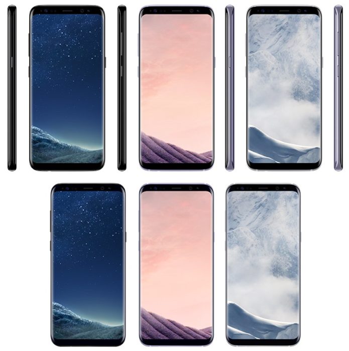 Pressbilder på Galaxy S8 tillsammans med europeiska priser