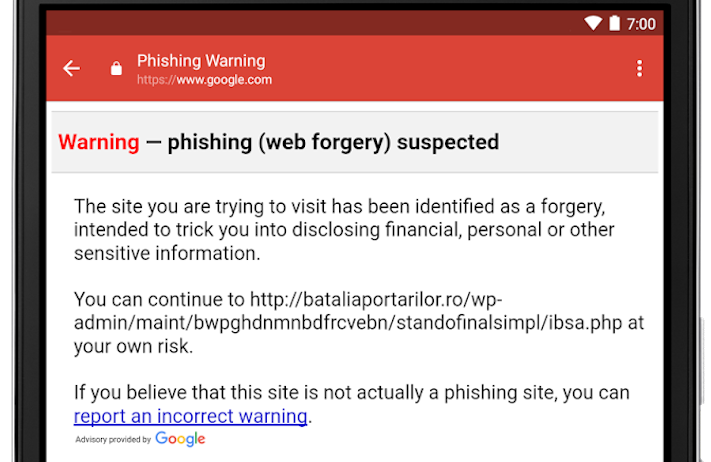 Gmail för Android blir bättre på att varna för nätfiske