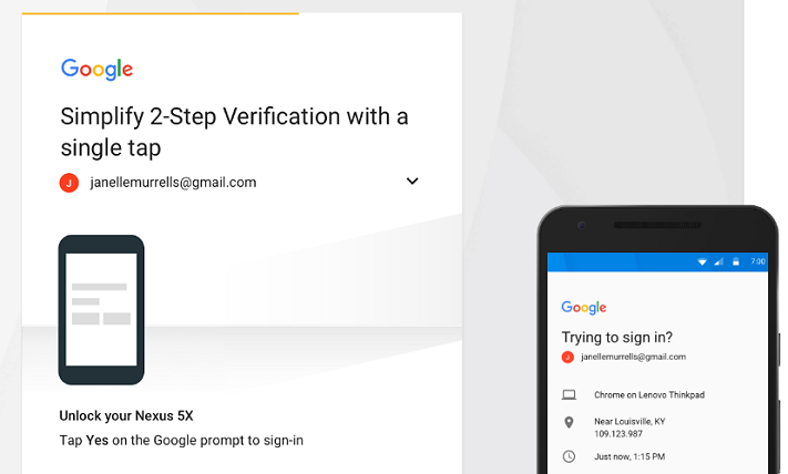 Google vill att vi ska tvåstegsverifiera genom Android-promptar istället för SMS