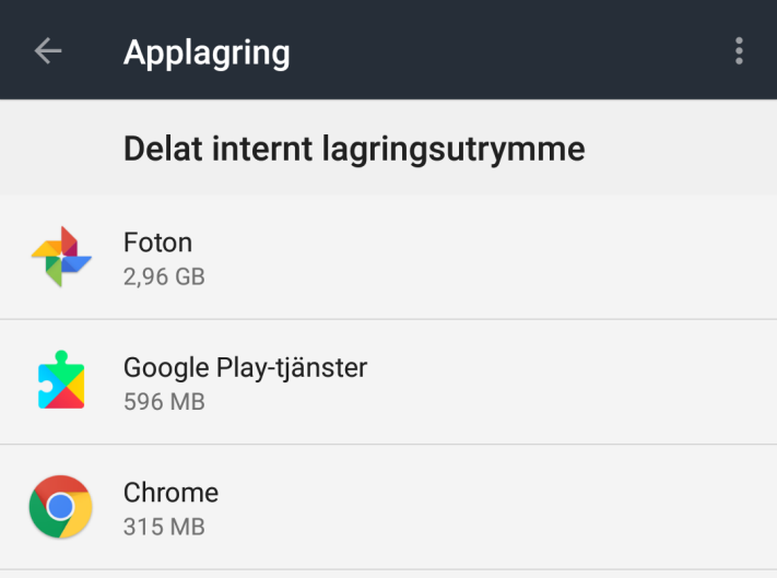 Tips: Så här hittar du apparna som tar mest utrymme i Android