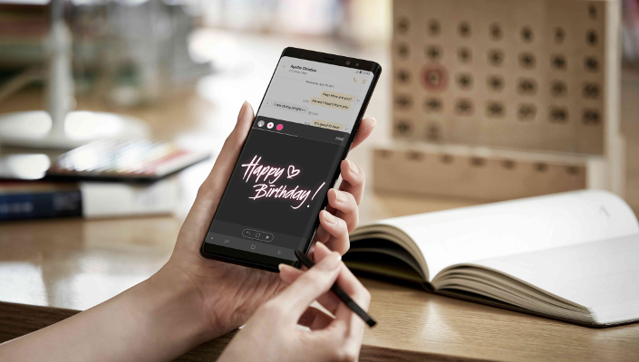 Samsungs reklamfilmer för Galaxy Note 8