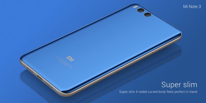 Xiaomi lanserar Mi Note 3, har samma design som Mi 6