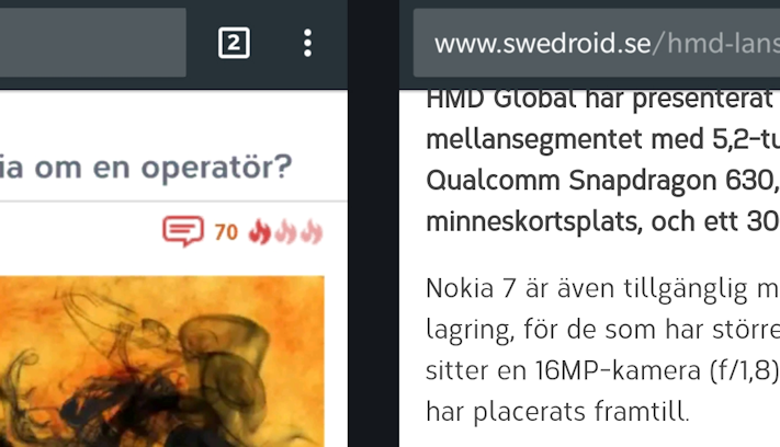 Tips: Så här växlar du snabbt mellan flikar i Chrome för Android