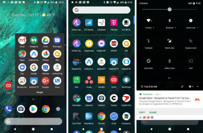 Nya temafunktionen kommer till Pixel och Nexus i och med Android 8.1
