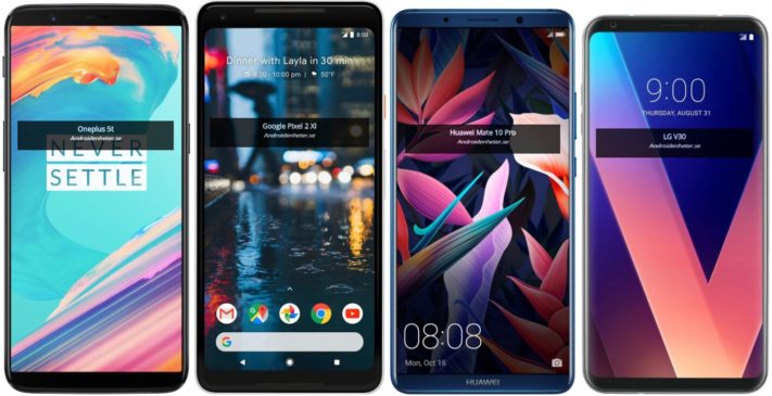 Så här stor är OnePlus 5T jämfört med andra 6-tummare