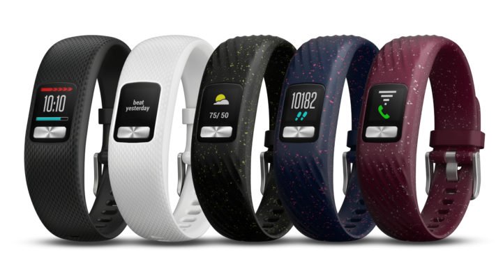 Aktivitetsarmbandet Garmin Vivofit 4 har ett års batteritid, ständigt aktiv färgskärm
