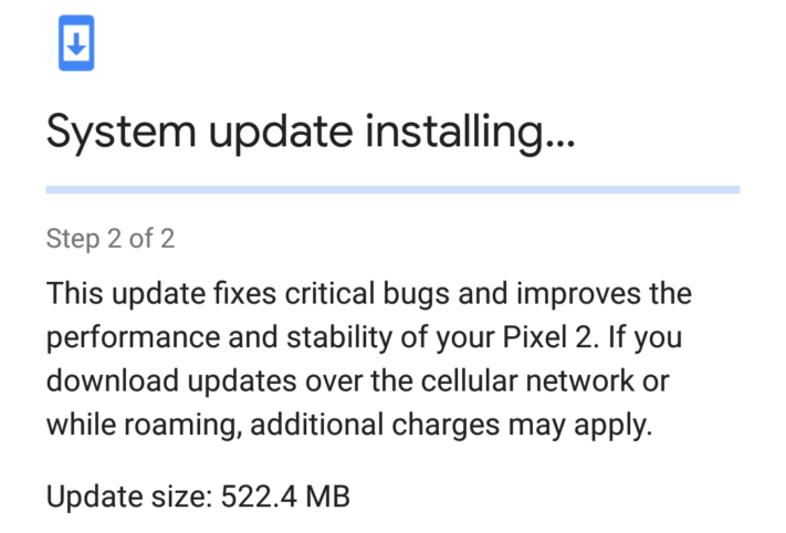Google Pixel 2 får Android 8.1 som OTA-uppdatering