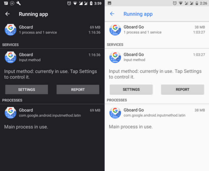 Gboard Go är en mindre RAM-hungrig version av Googles tangentbord