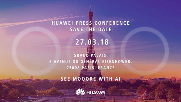 Huawei antyder att P20 erbjuder tre bakre kameror