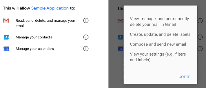 Om du ger en app full access till Gmail kan utvecklare läsa dina mejl