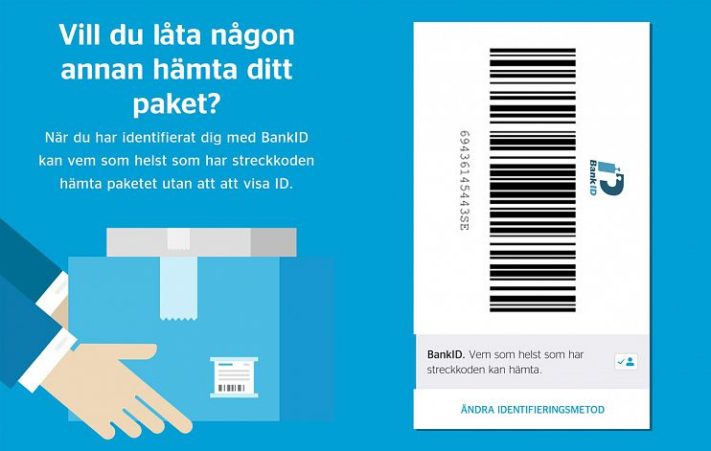 PostNord låter dig hämta ut paket genom BankID
