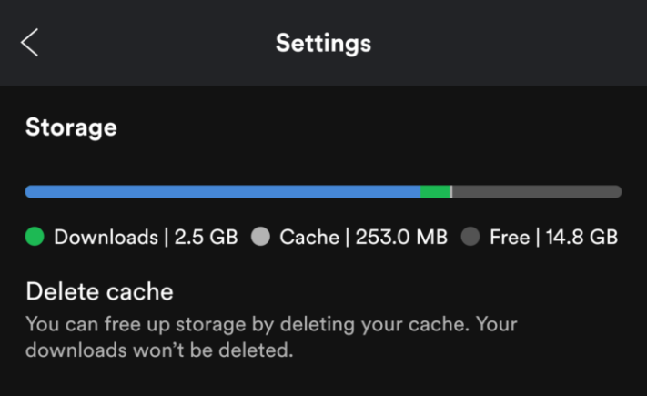 Nu kan du rensa Spotifys cache utan att bli av med nedladdad musik