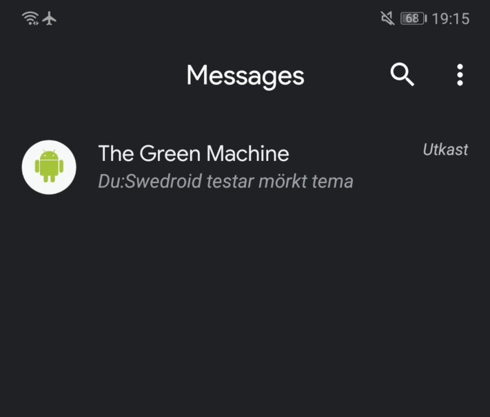 Android Messages får nytt gränssnitt och mörkt tema