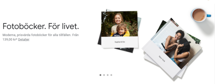 Google Fotoböcker kommer till Sverige