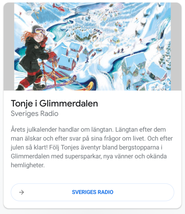 SR har skapat små röststyrda juläventyr för Google-assistenten