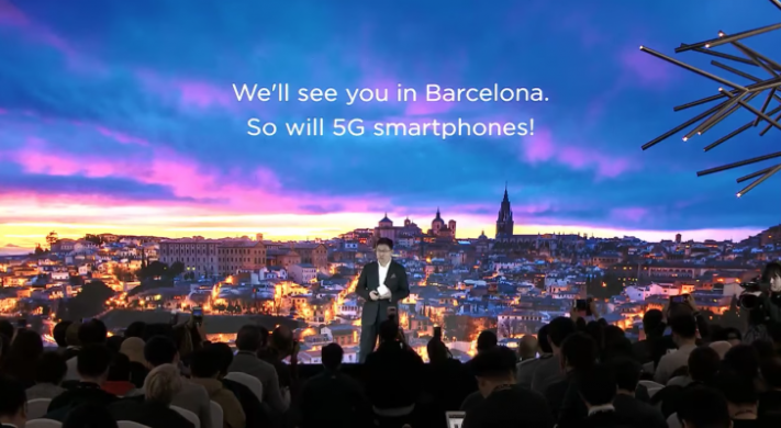 Huawei kommer introducera 5G-telefon med flexibel skärm under MWC
