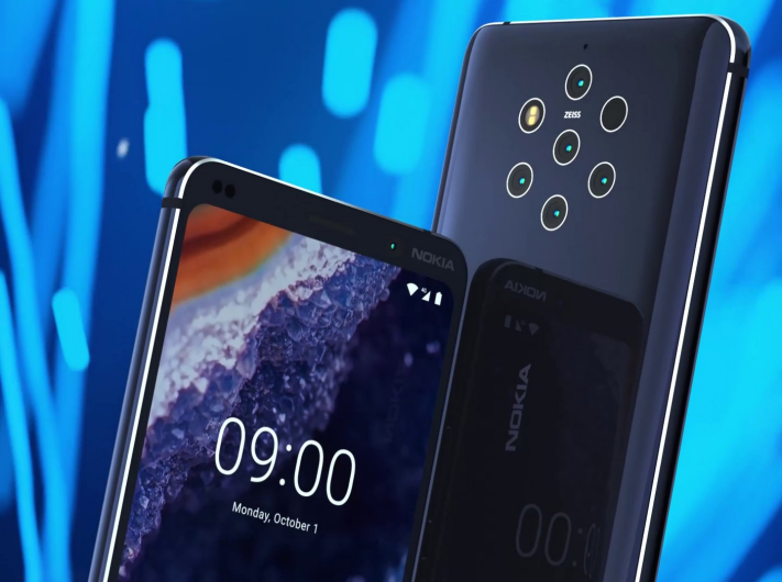 Rykte: Ny bild på Nokia 9 Pureview med fem bakre kameror