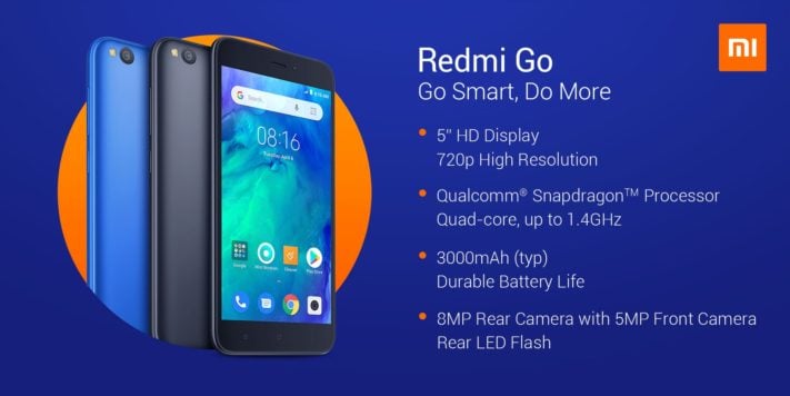 Xiaomi introducerar budgetmobilen Redmi Go, kostar under tusenlappen