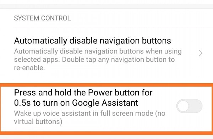 Nu går det att starta Google-assistenten i MIUI via strömknappen