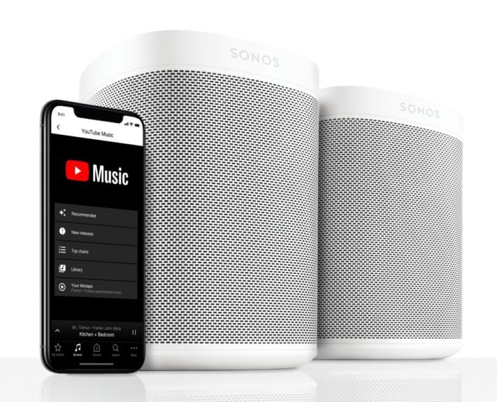 Sonos får stöd för YouTube Music