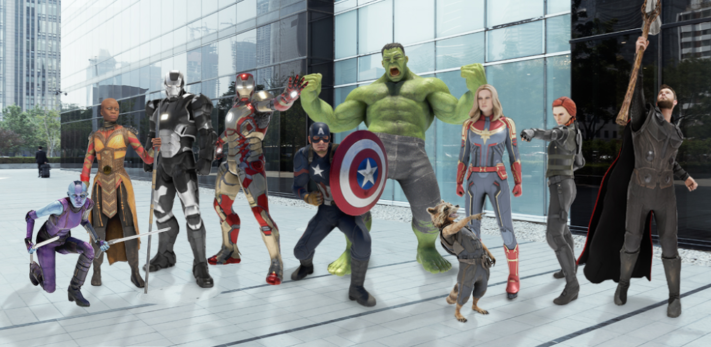 Förstärkta verkligheten i Pixel-telefoner får fler Marvel-figurer