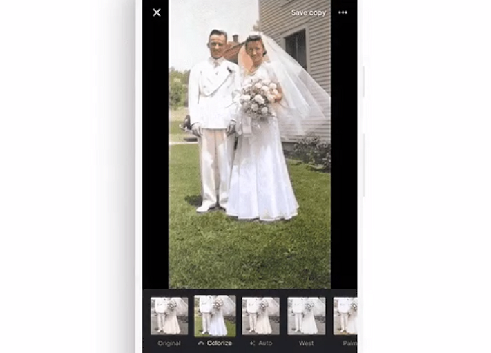 Automatisk färgläggning av svartvita bilder på gång i Google Photos