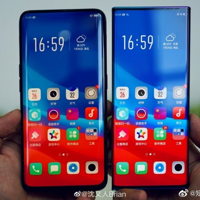 Oppo visar upp panel med kraftigt böjda sidor