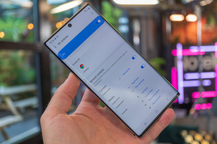 Galaxy Note 10+: S-pen air actions
