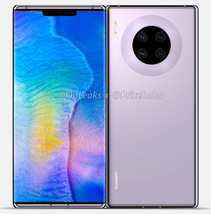 Så här ser Huawei Mate 30 Pro ut enligt senaste ryktet