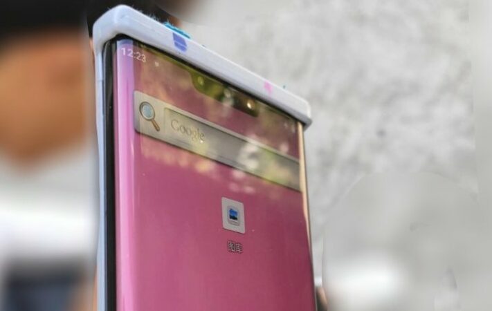 Fotografi på Huawei Mate 30 Pro visar kraftig kantsluttning